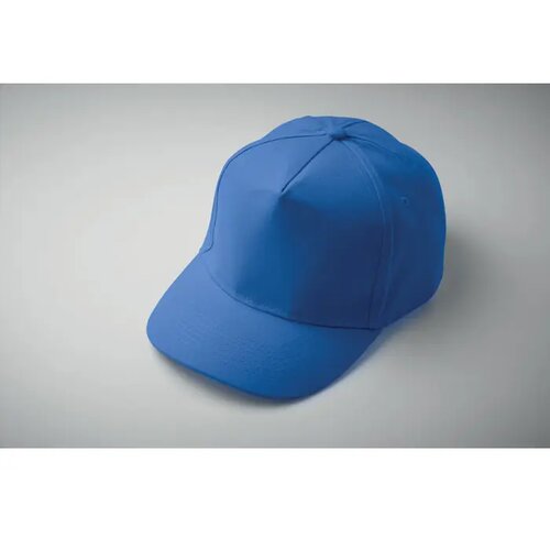 5 panelen baseballpet 180gr Sunny royal blauw