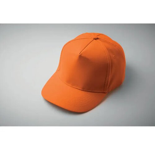 5 panelen baseballpet 180gr Sunny oranje