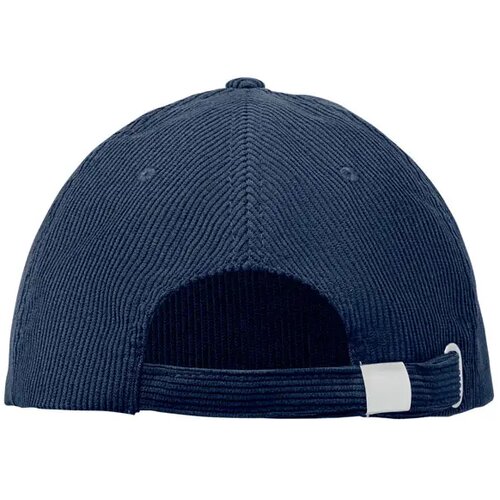 5 panelen corduroy baseballcap Wale Blauw