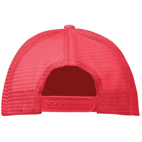 5 panelen trucker pet Bubble wit/rood