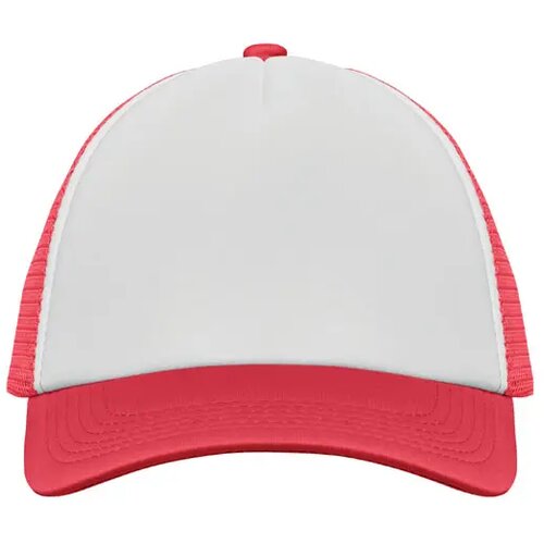 5 panelen trucker pet Bubble wit/rood