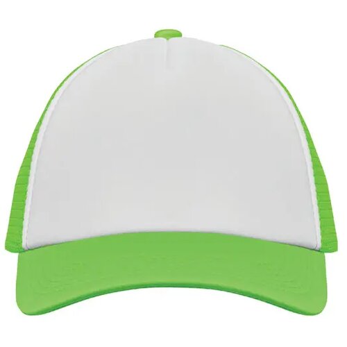 5 panelen trucker pet Bubble neon groen