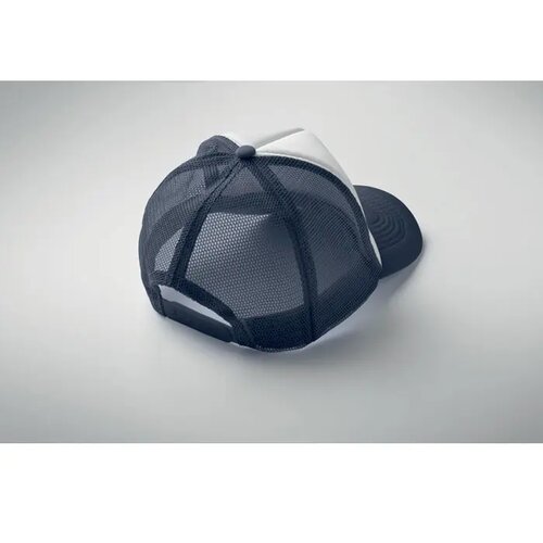 5 panelen trucker pet Bubble wt/donkerblauw