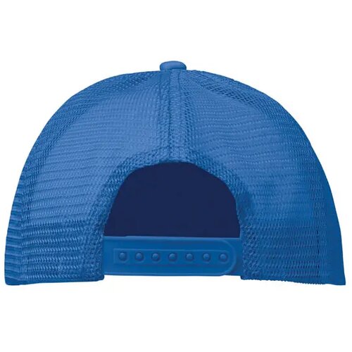 5 panelen trucker pet Bubble royal blauw