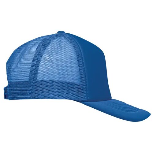 5 panelen trucker pet Bubble royal blauw