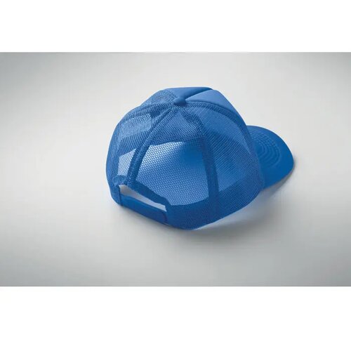 5 panelen trucker pet Bubble royal blauw