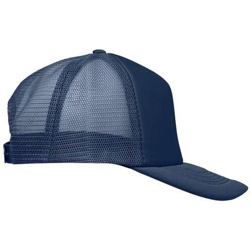 5 panelen trucker pet Bubble marineblauw