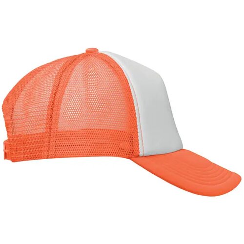 5 panelen trucker pet Bubble neon oranje