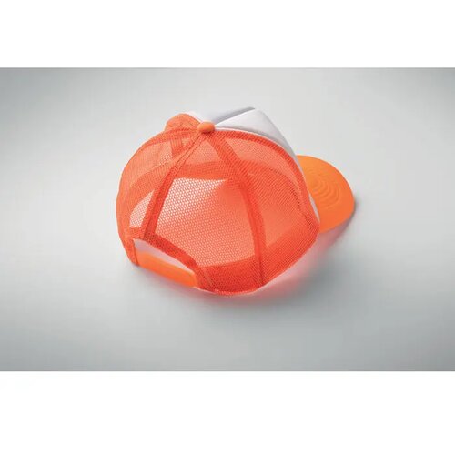 5 panelen trucker pet Bubble neon oranje