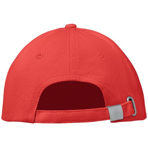 6 panelen baseballpet Buffalo Rood