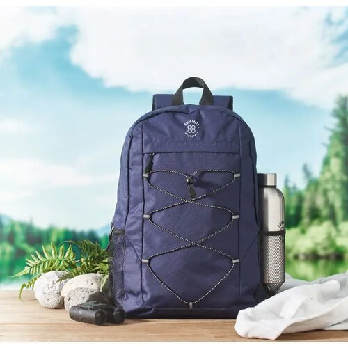Rpet polyester rugzak Hige Blauw