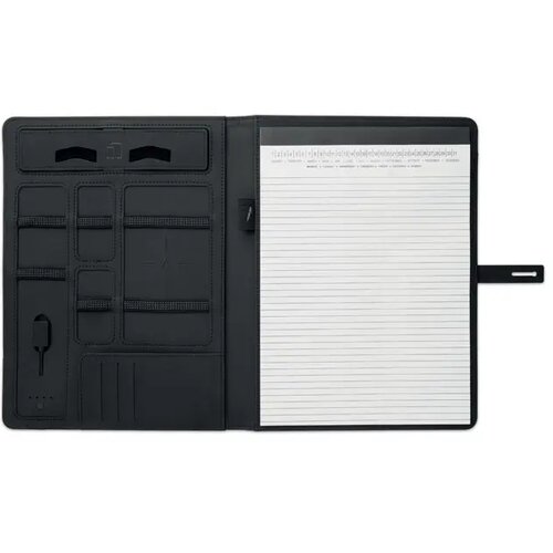 A4 schrijfmap/draadloze oplader Smartfolder zwart
