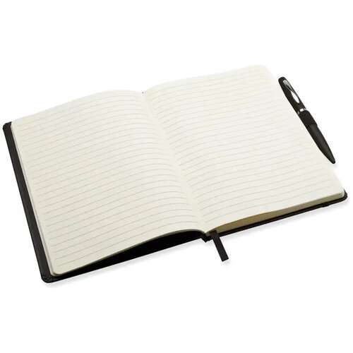 A5 notitieblok met balpen Notaplus zwart