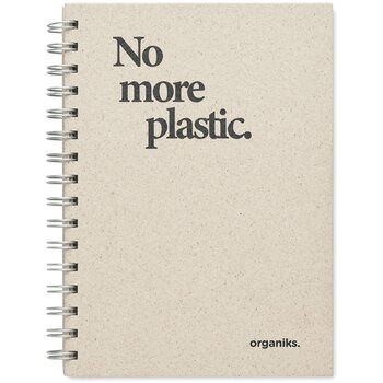 A5 notitieboek graspapier Grass book Beige