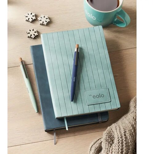 A5 notitieboek in smokey pu Tintray petrol