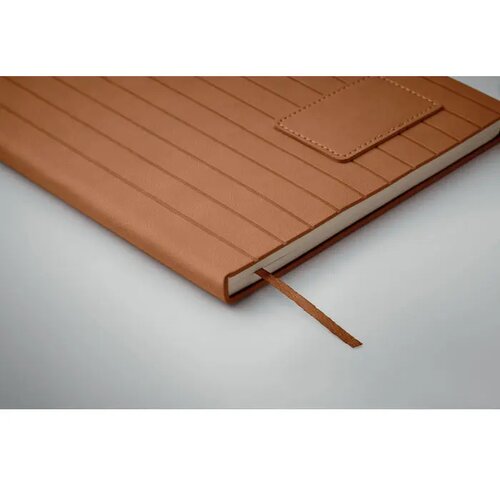 A5 notitieboek in smokey pu Tintray bruin