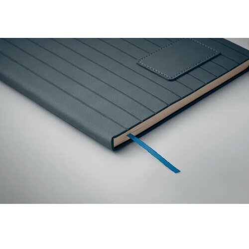 A5 notitieboek in smokey pu Tintray blauw