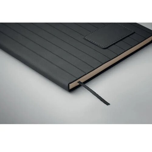 A5 notitieboek in smokey pu Tintray zwart