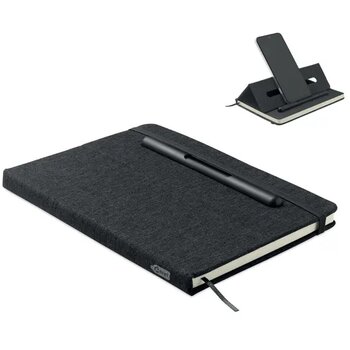 A5 notitieboek telefoonhouder Rinbook Zwart