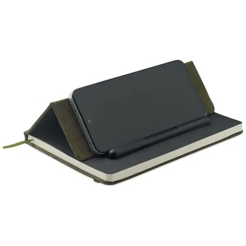 A5 notitieboek telefoonhouder Rinbook Groen