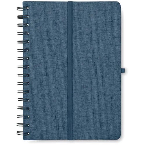 A5 notitieboekje met telefoonhouder Strata Blauw