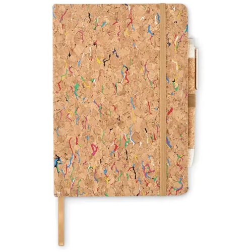 A5 notitieboekje van gekleurd kurk Cornota Beige