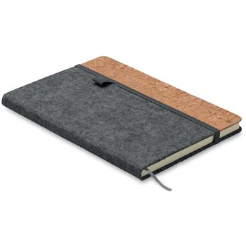 A5 rpet kurk notitieboek Corkbook Grijs
