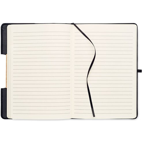 A5 rpet notitieboek gelinieerd Blama Zwart