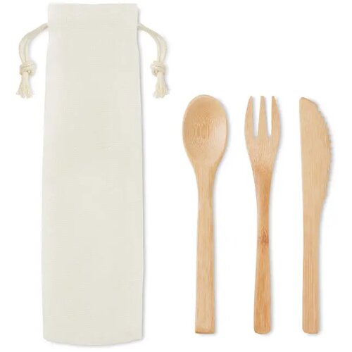 Bamboe bestekset Setboo beige