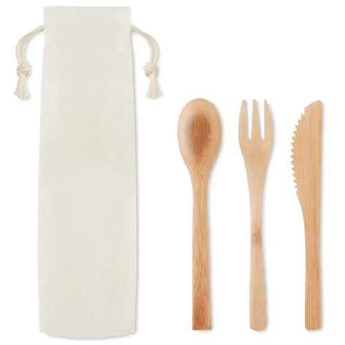 Bamboe bestekset Setboo beige