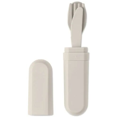 Bestekset en koker in pla Biteful beige