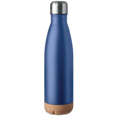 Dubbelwandige fles 500 ml Aspen cork blauw