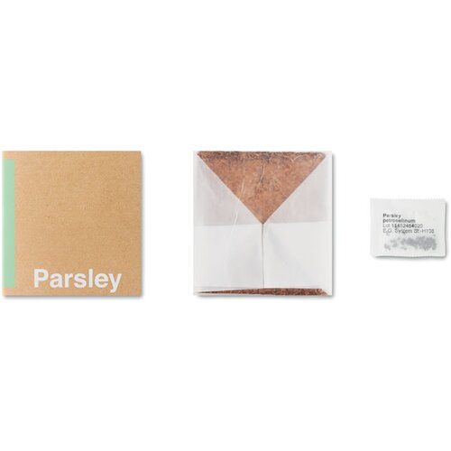 Compost met peterselie zaadjes Parsely Beige