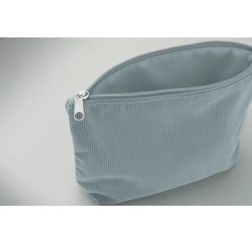 Corduroy cosmeticatasje Cordy t Lichtblauw