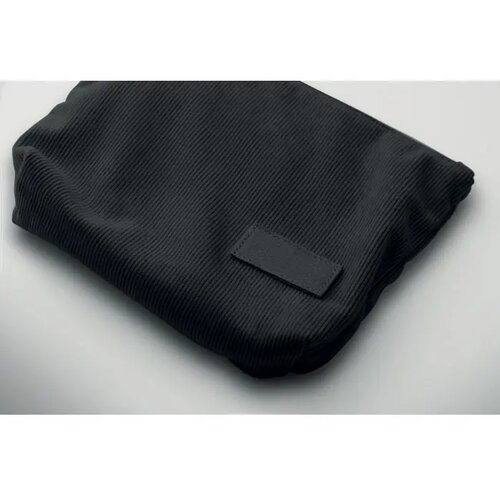 Corduroy cosmeticatasje Cordy t Zwart