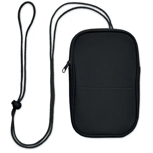 Crossbody reistas rpet Korovin pouch zwart