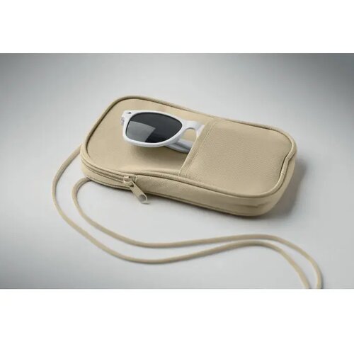 Crossbody reistas rpet Korovin pouch beige