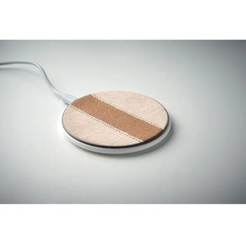 Draadloze oplader van kurk 15w Cortless Wit