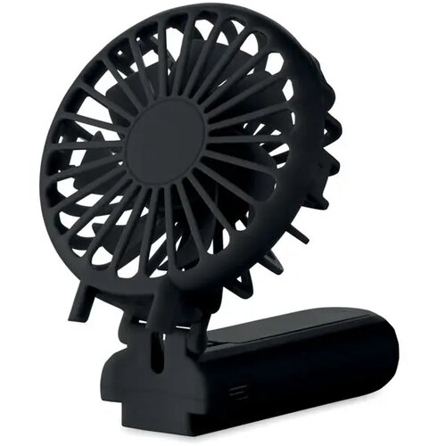 Draagbare vouwventilator Ibera zwart