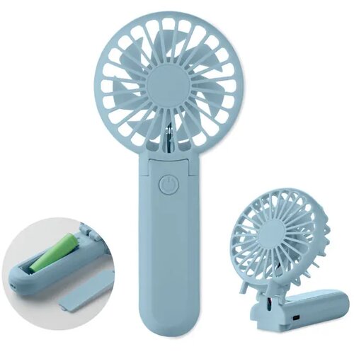 Draagbare vouwventilator Ibera babyblauw