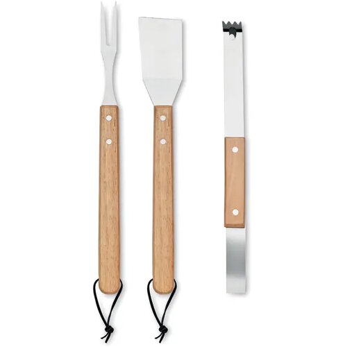 Eikenhouten barbecueset Smokey Bruin
