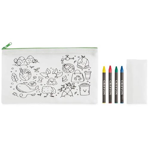 Etui met 4 krijtjes Cray limoen