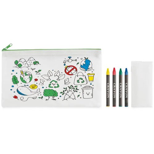 Etui met 4 krijtjes Cray limoen