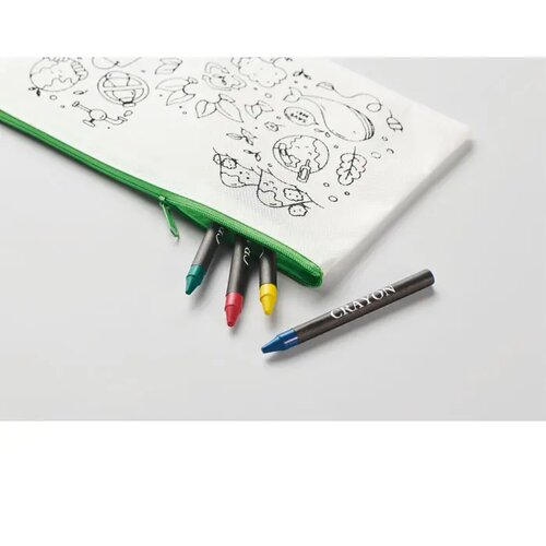 Etui met 4 krijtjes Cray limoen