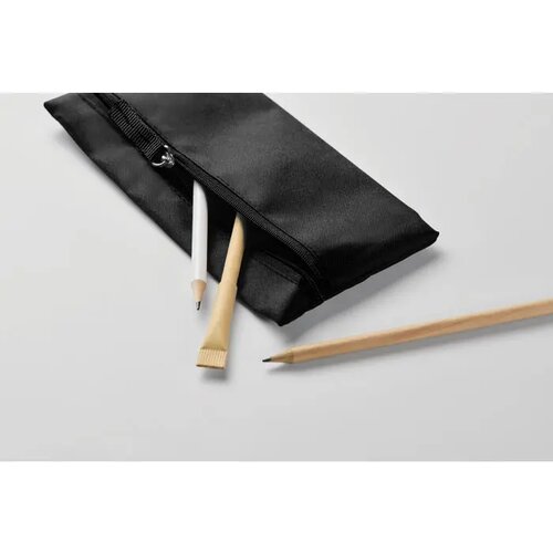 Etui met rits Study zwart