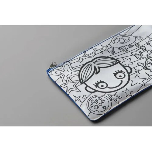 Etui met stiften Kiddo royal blauw