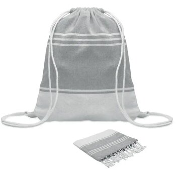 Hamam handdoek trekkoord tas s Hamma Grijs