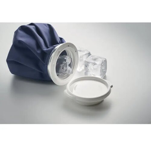 Herbruikbare polyester ijszak Sanar blauw