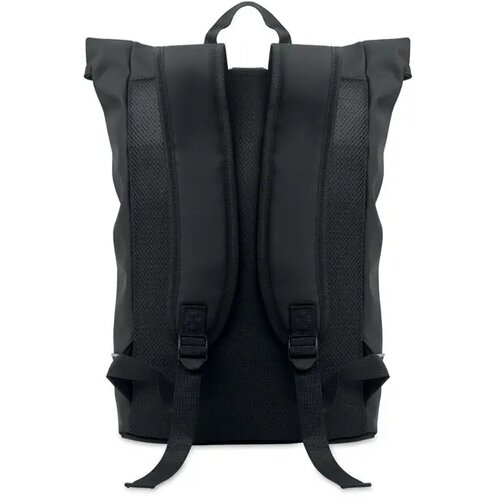 Laptop 15" rolltop pu rugzak Laptosa Zwart