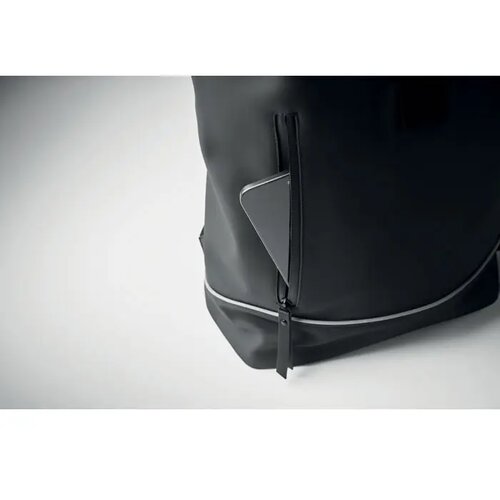 Laptop 15" rolltop pu rugzak Laptosa Zwart